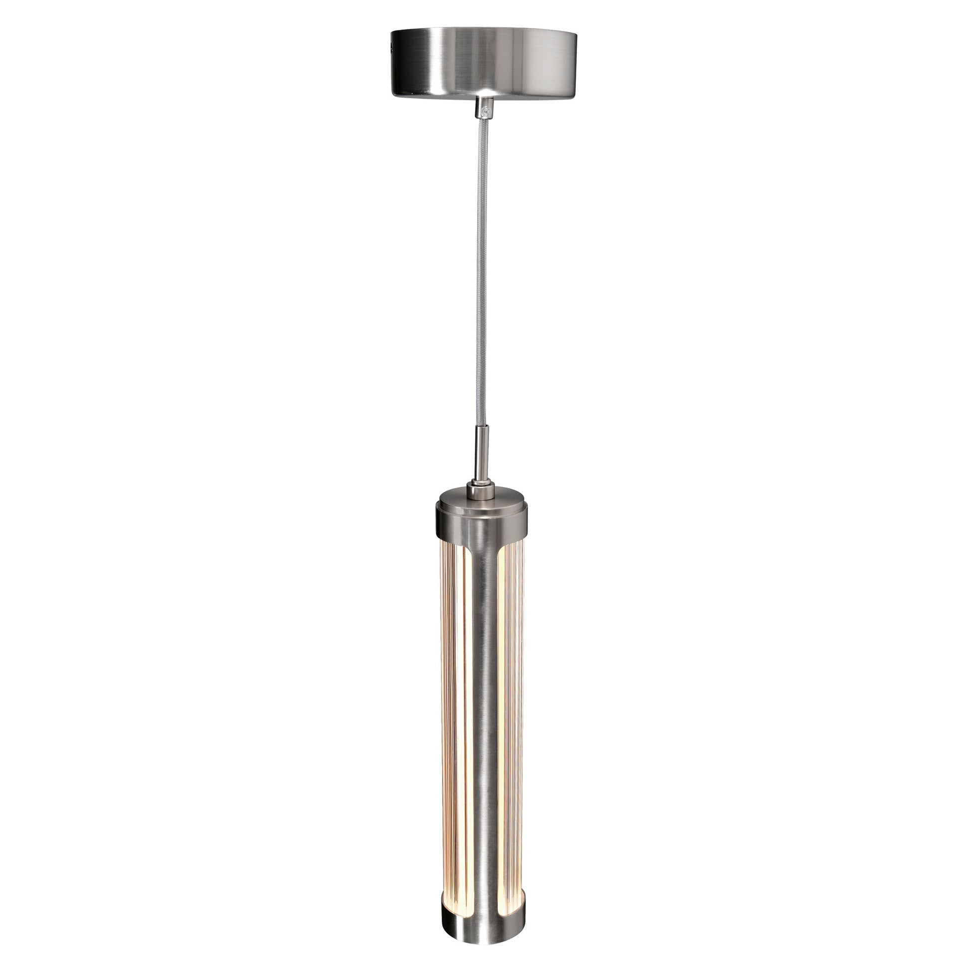 Neva 3in Nickel Pendant Integrated LED