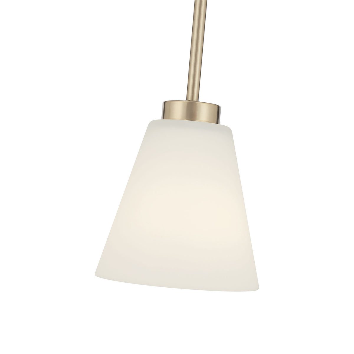 5.75-inch Strayhan Modern Gold 1-Light White Frosted Glass Pendant Light