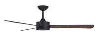 52 Inch DC Black Fan with Reversible Black Oak Blades and Remote