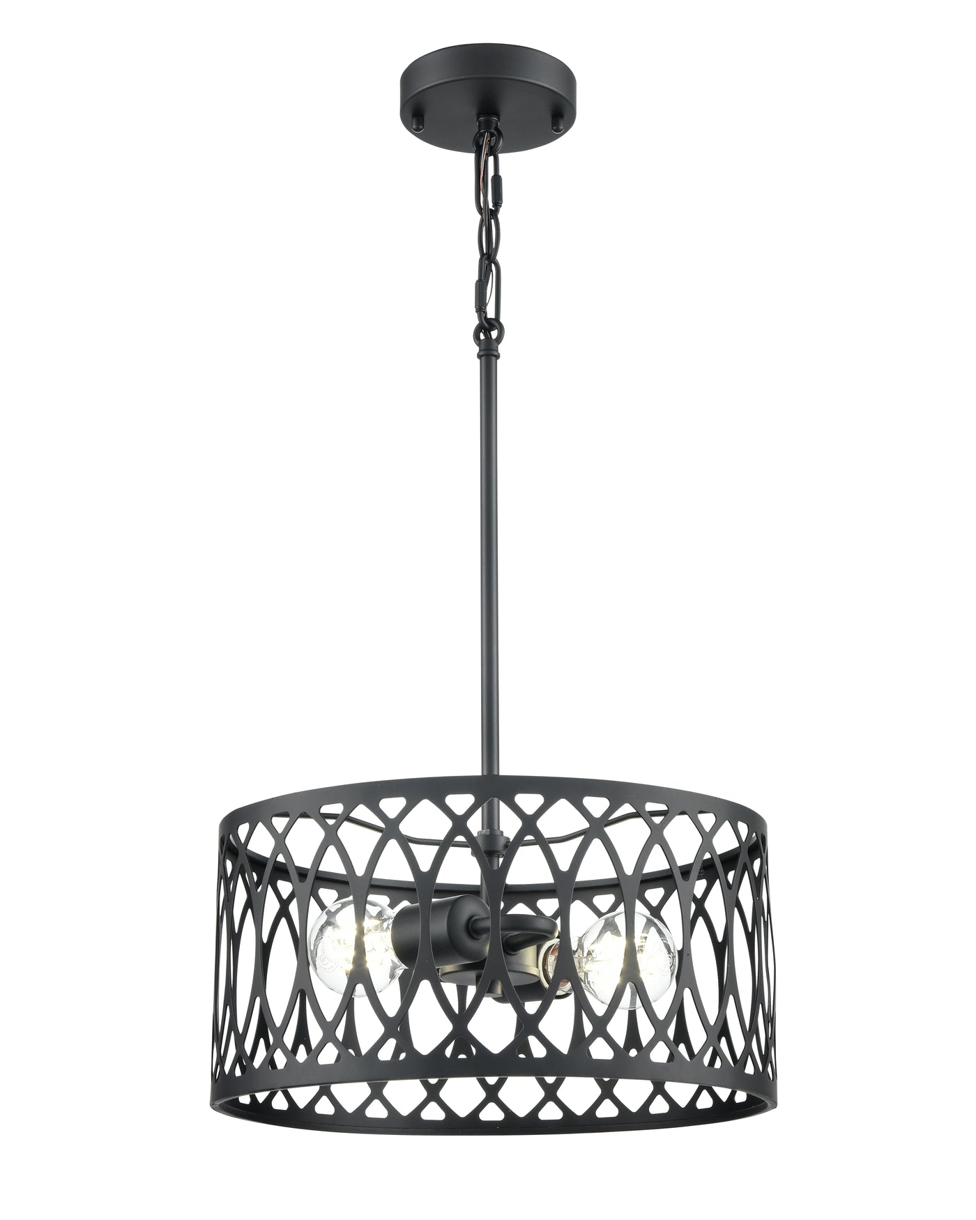 6.5'' Arelyn Matte Black 2 Light Pendant