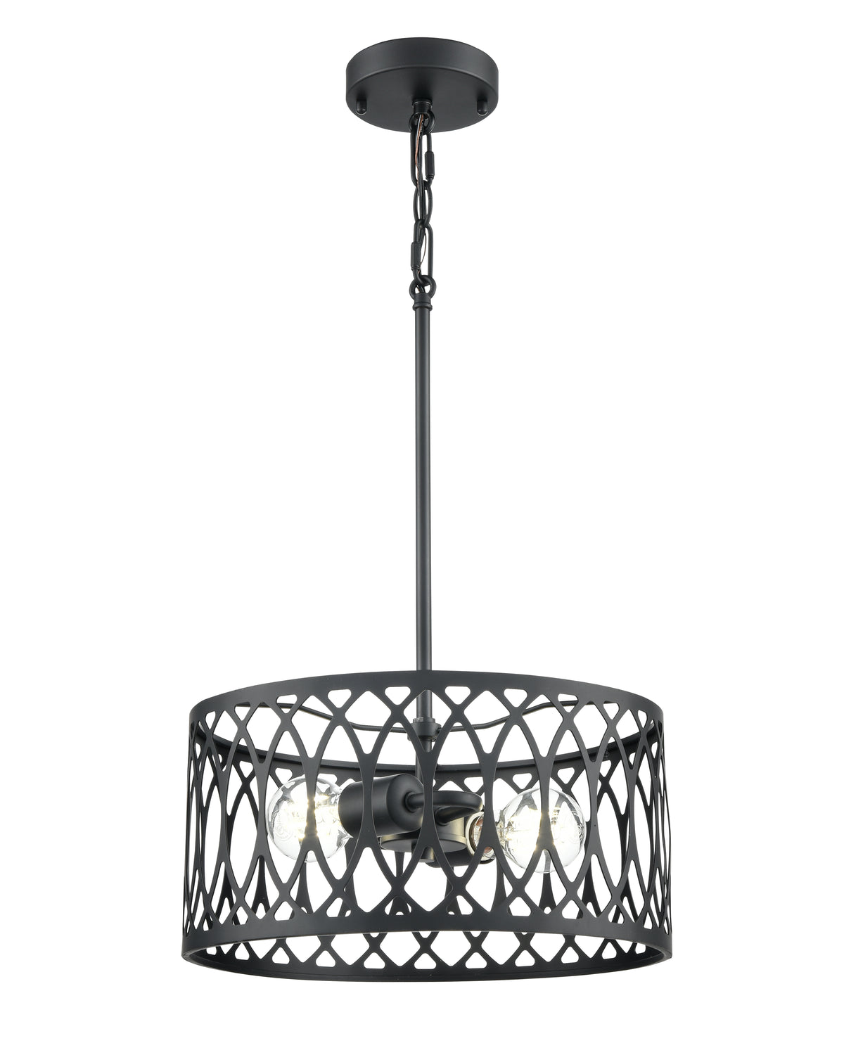 6.5'' Arelyn Matte Black 2 Light Pendant