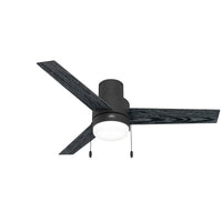 52 inch Brunner Matte Black Low Profile Ceiling Fan with LED Light Kit and Pull Chain