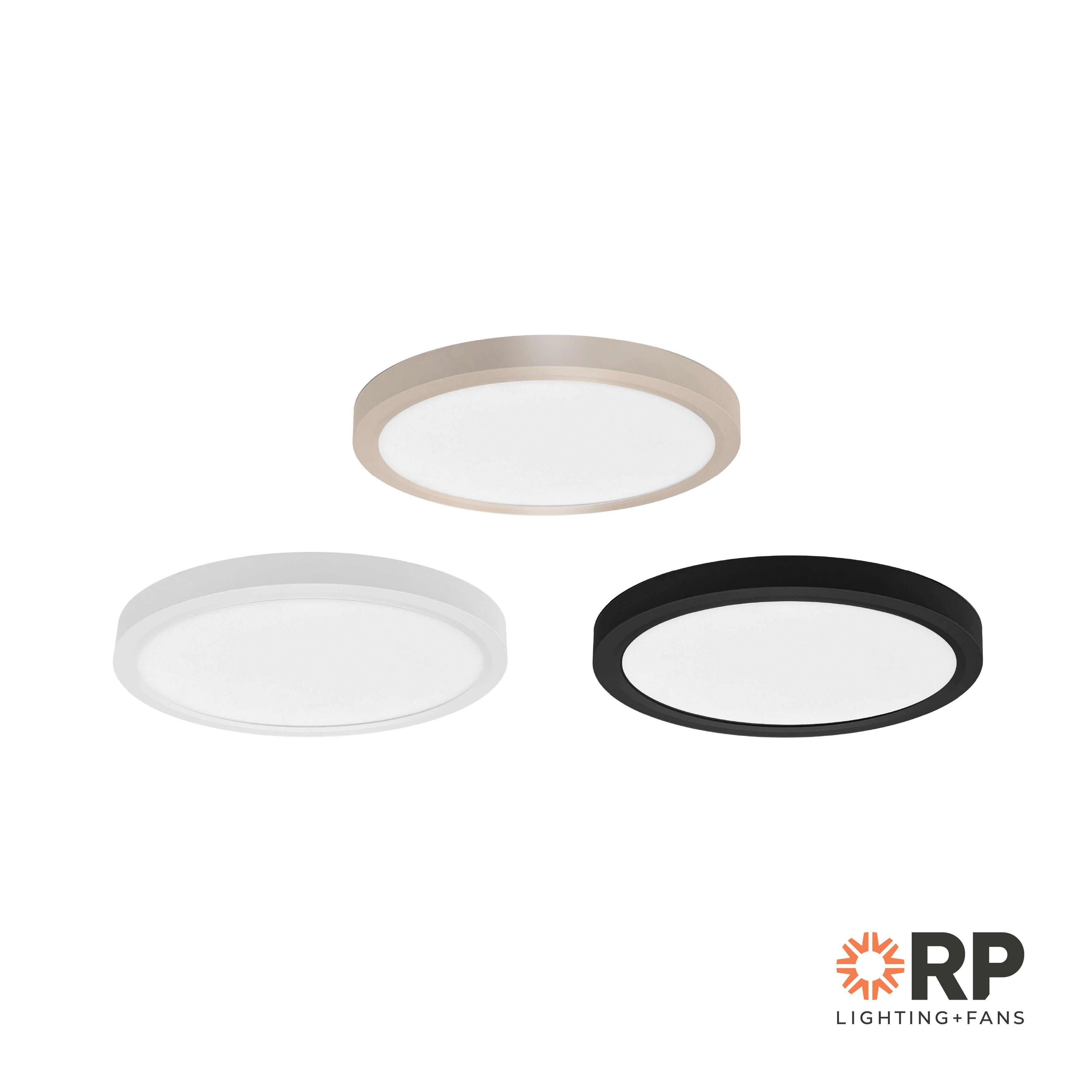 12-inch White Flush Mount Light with 5-CCT Selectable White