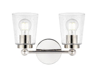 13.5'' Lauryn Polished Nickel 2 Light Bath Vanity