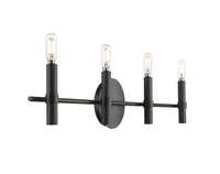 31.5'' Skyva Matte Black 4 Light Bath Vanity