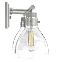 Van Nuys 14.75-inch 2-light Brushed Nickel Vanity Light with Clear Glass