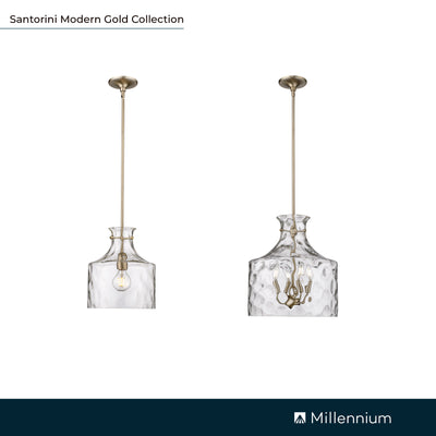 16.5'' Santorini Modern Gold 4 Light Pendant