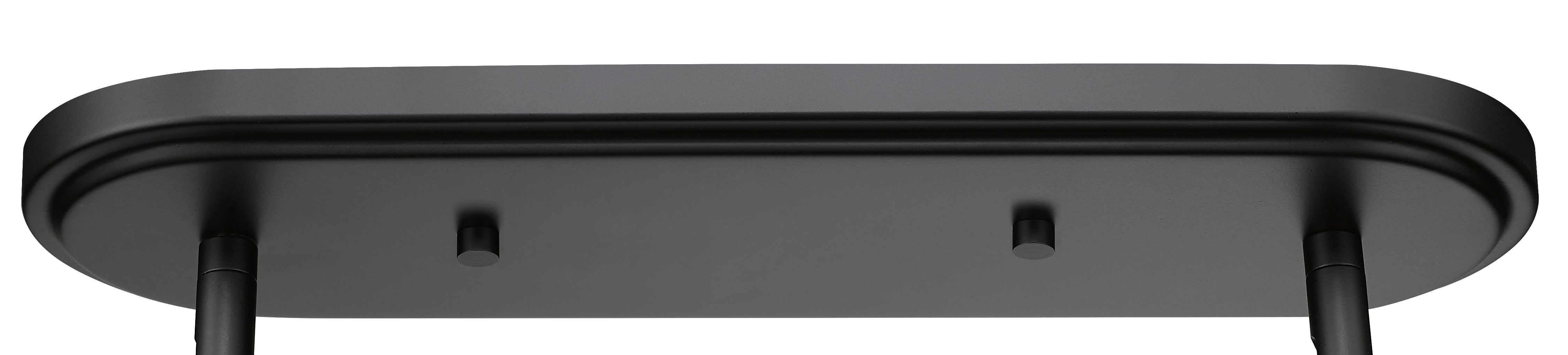 18'' Adorra Matte Black 6 Light Linear Chandelier