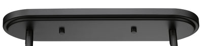 18'' Adorra Matte Black 6 Light Linear Chandelier