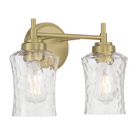 12.75'' Clarvyn Vintage Brass 2 Light Bath Vanity