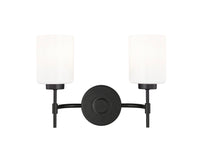 15.5'' Keylee Matte Black 2 Light Bath Vanity