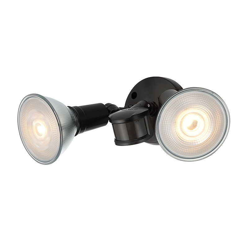 11.25''  Powder Coated Black 2 Light Flood Light