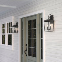 9'' Fetterton Powder Coated Black 2 Light Wall Sconce