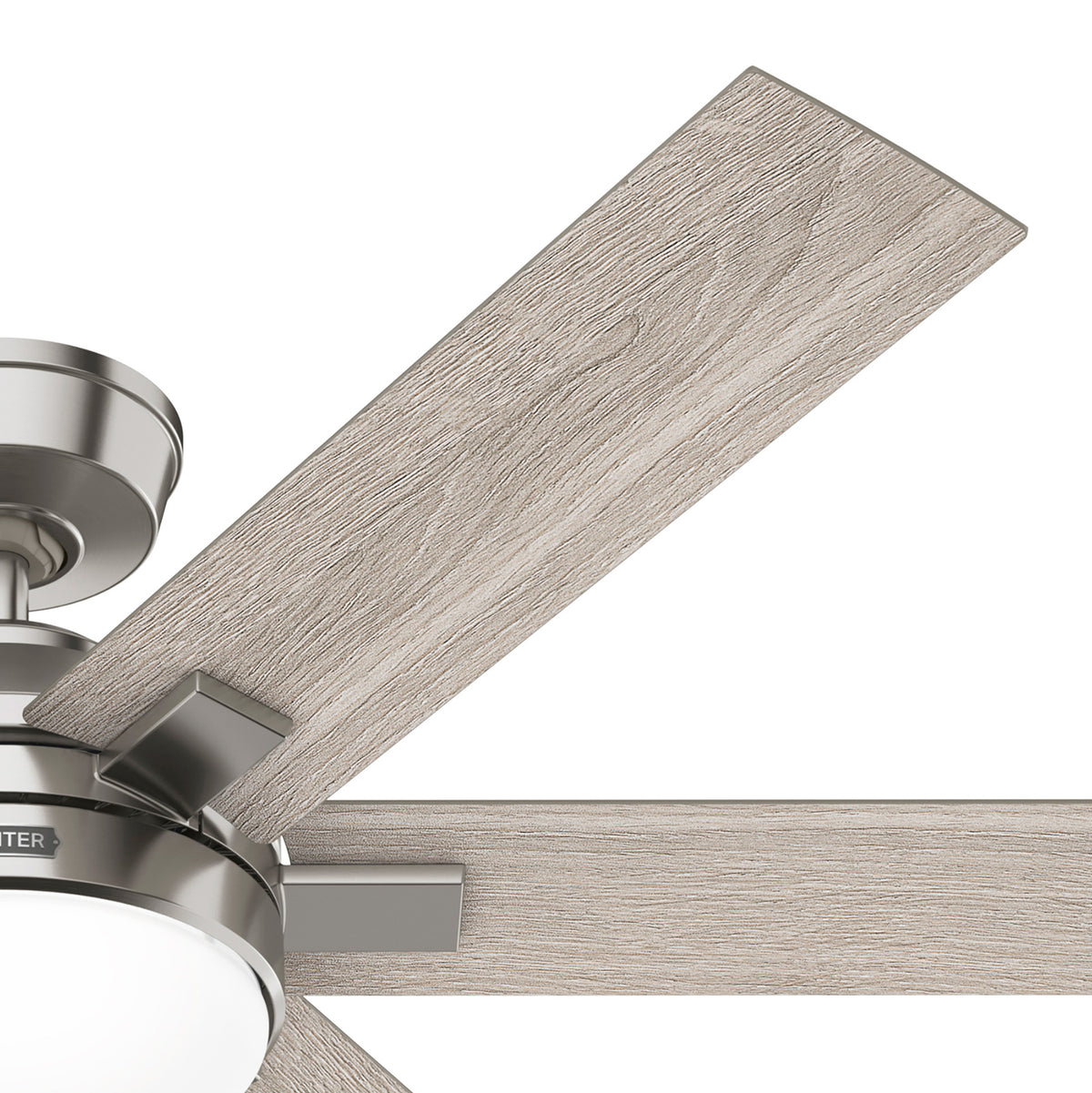 52 inch Georgetown ENERGY STAR® HunterExpress Brushed Nickel Ceiling Fan with LED Light Kit and Handheld Remote