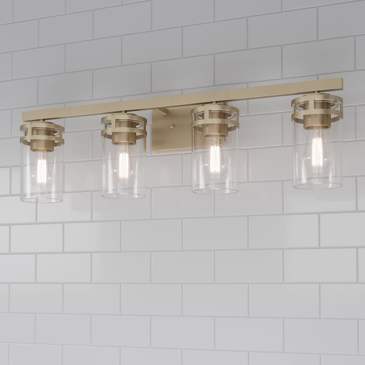 30.25'' Lunden Modern Gold 4 Light Bath Vanity