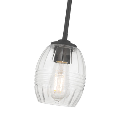 7.5'' Miravelle Matte Black 1 Light Mini Pendant