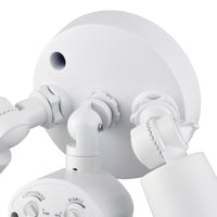 11.25''  Matte White 2 Light Flood Light