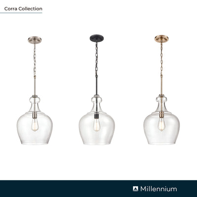 16'' Corra Brushed Nickel 1 Light Pendant