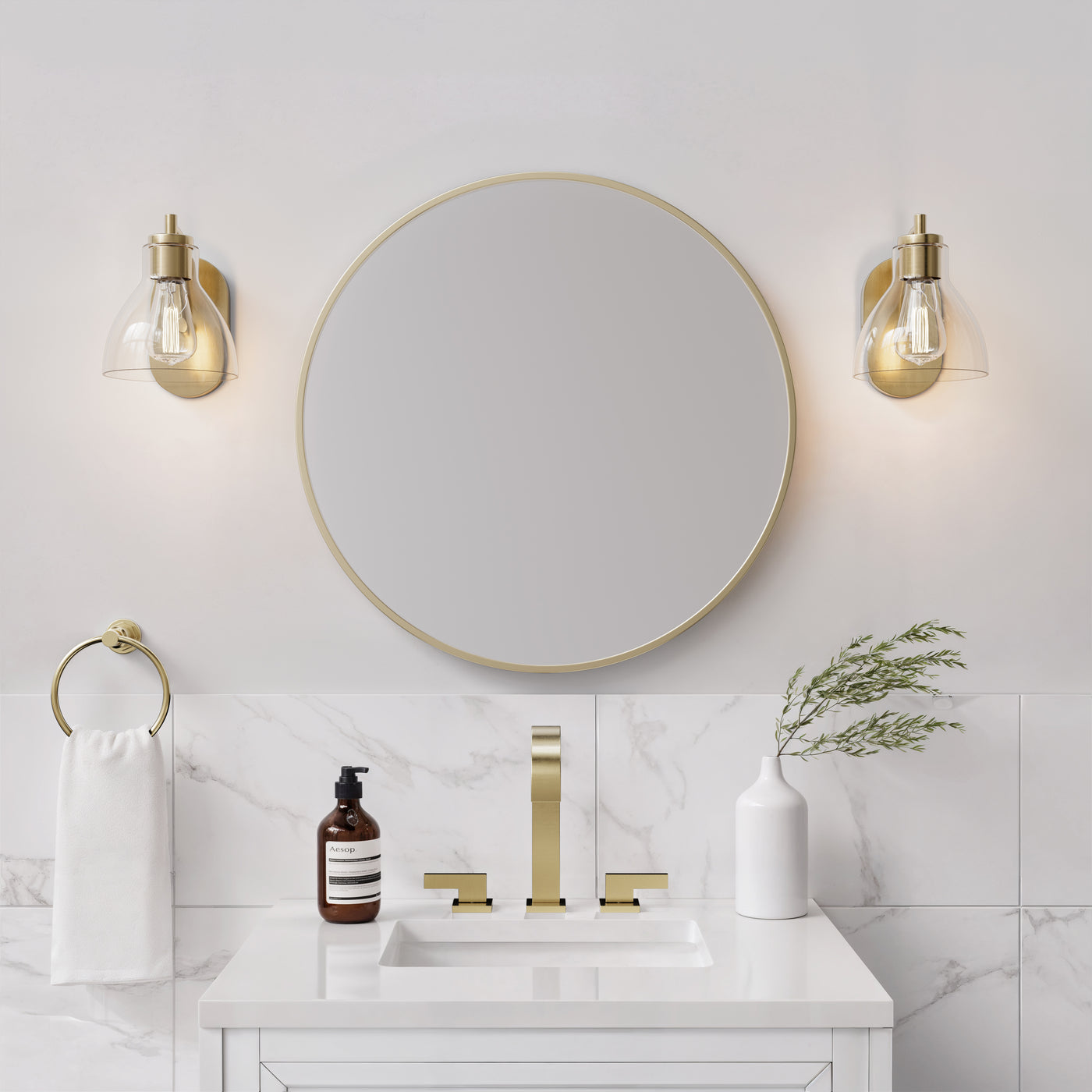 7'' Knightsdale Modern Gold 1 Light Wall Sconce