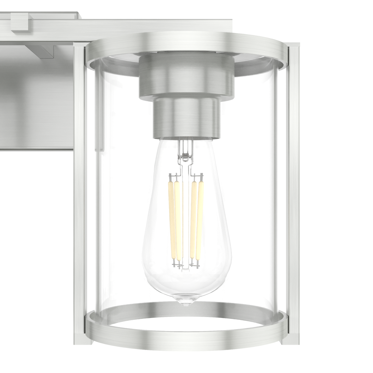 Astwood 24.25-inch 3-light Brushed Nickel Vanity Light with Clear Glass