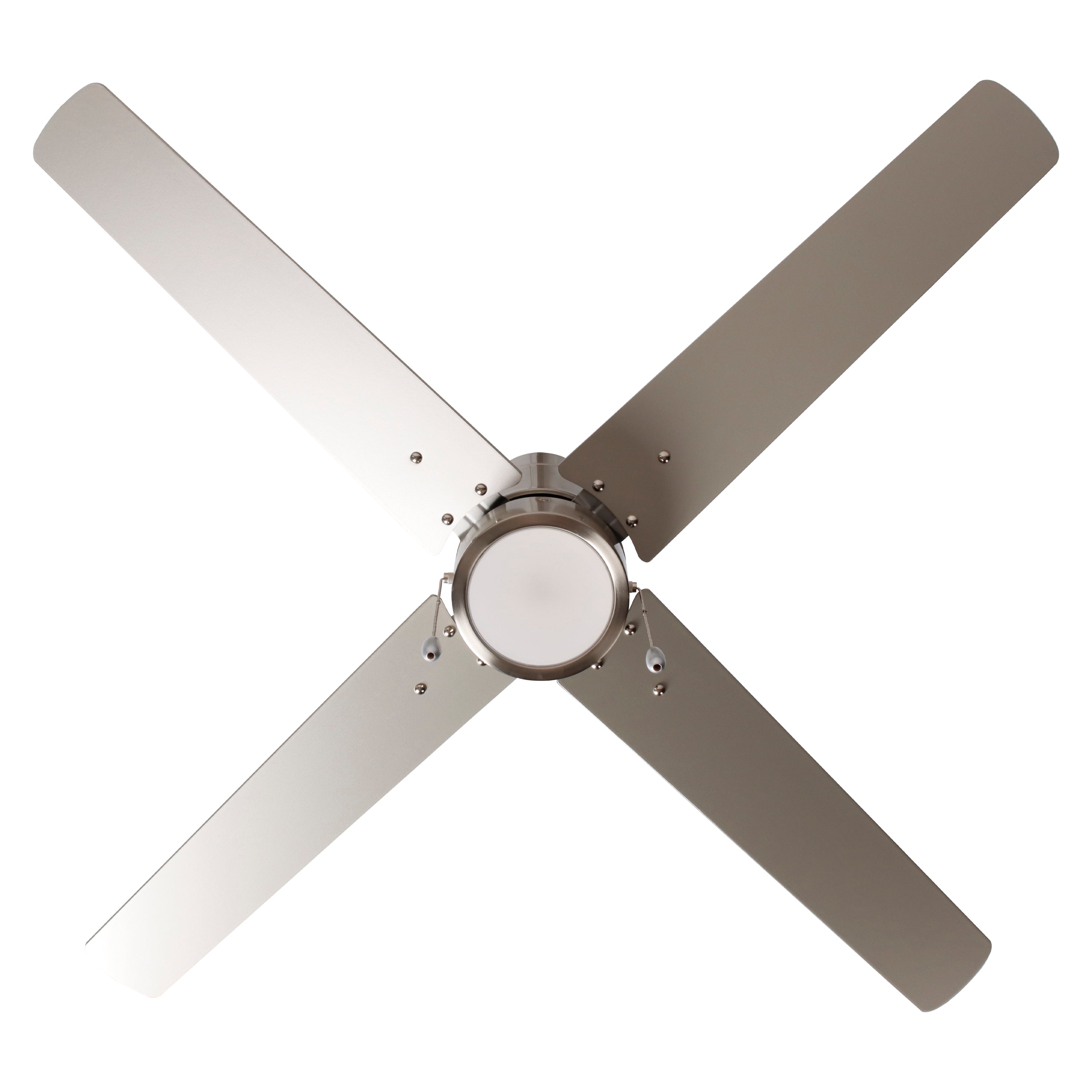 52 Inch Aldea IV AC Brushed Nickel 4-Blade Reversible Ceiling Fan