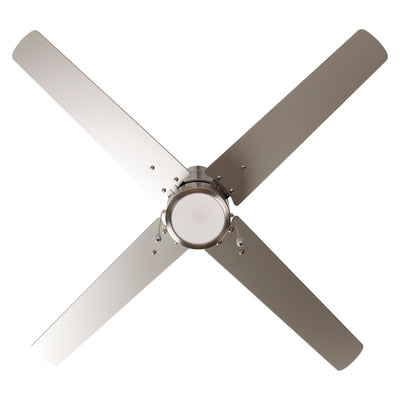 52 Inch Aldea IV AC Brushed Nickel 4-Blade Reversible Ceiling Fan