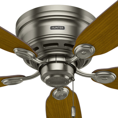 42 inch Low Profile Antique Pewter Low Profile Ceiling Fan and Pull Chain