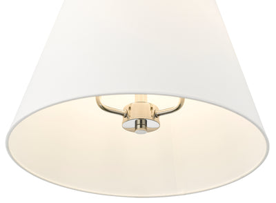 24'' Adorra Polished Nickel 3 Light Pendant