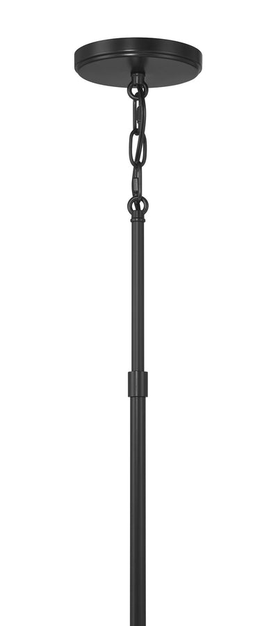 29'' Mairbourne Matte Black 6 Light Linear Chandelier