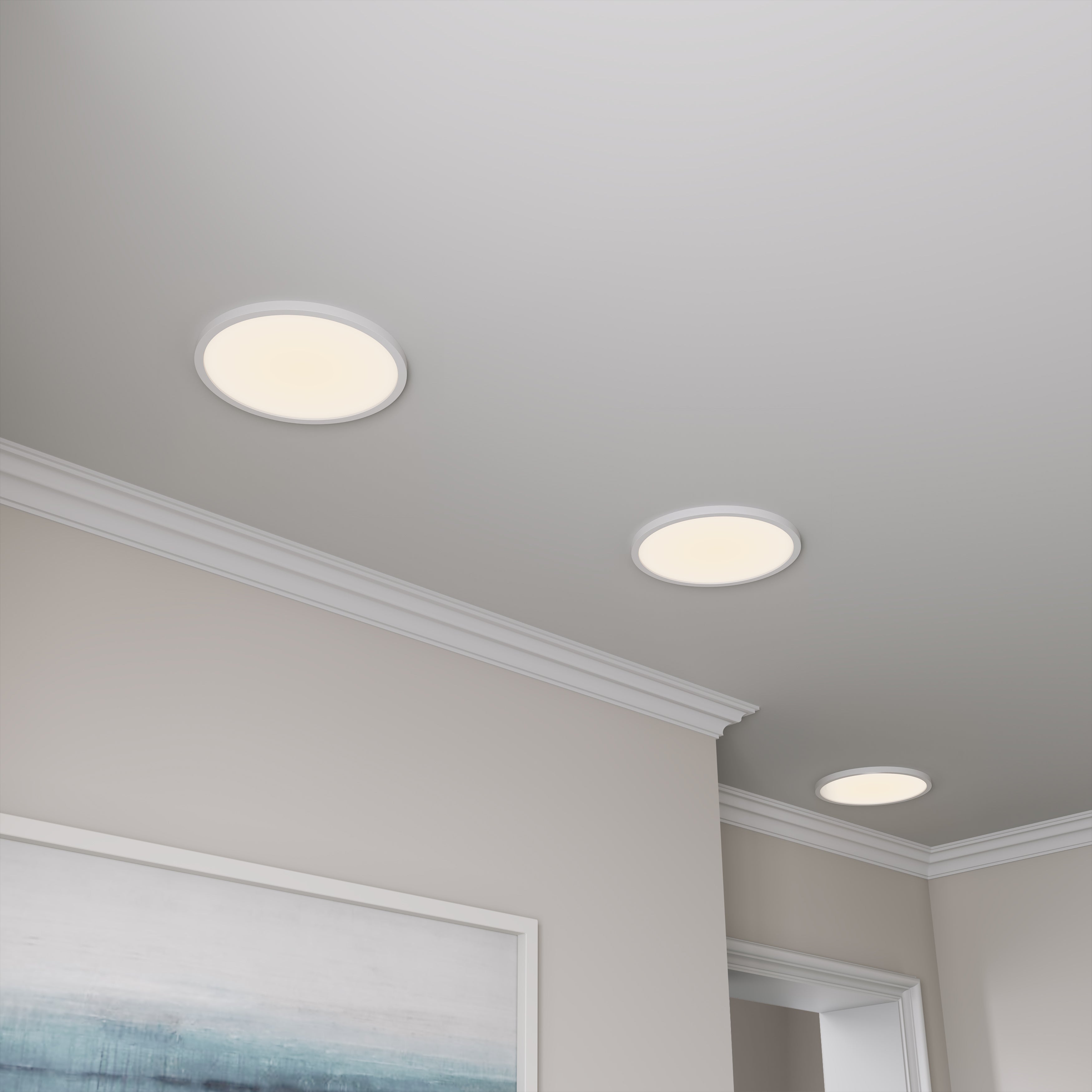 15-inch White Wall Light