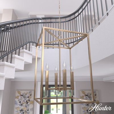 Sunjai 30-inch 6-light Alturas Gold Chandelier