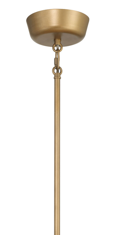 10.75'' Merylmint Painted Aged Brass 8 Light Pendant