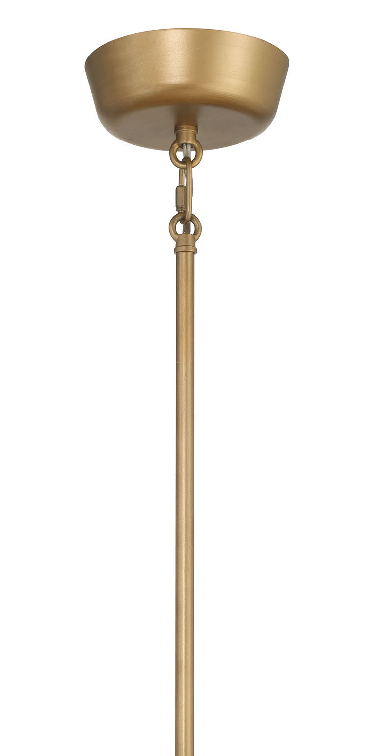 10.75'' Merylmint Painted Aged Brass 8 Light Pendant