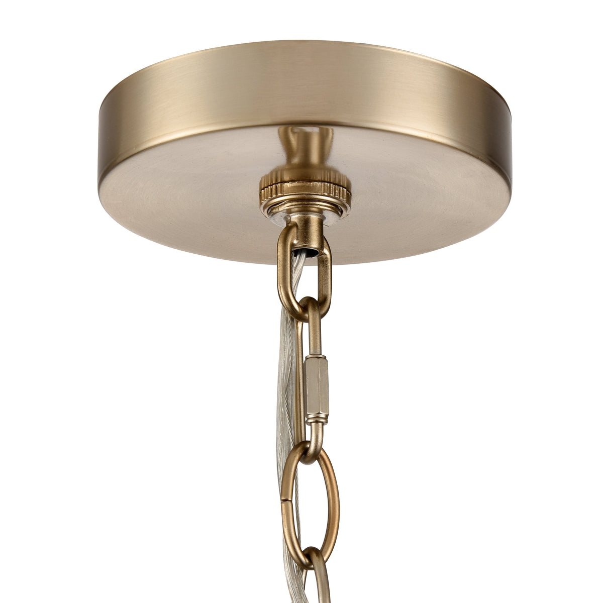 24-inch Verlana Modern Gold 5-Light Clear Glass Chandelier
