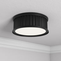 5.25'' Corvella Matte Black 2 Light Flush Mount