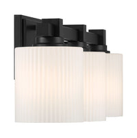 22'' Abelson Matte Black 3 Light Bath Vanity