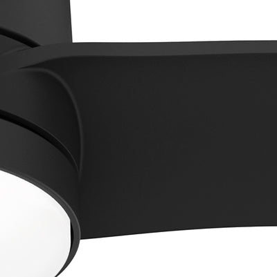 60 inch Bolsa Matte Black Ceiling Fan with LED Light Kit and Handheld Remote