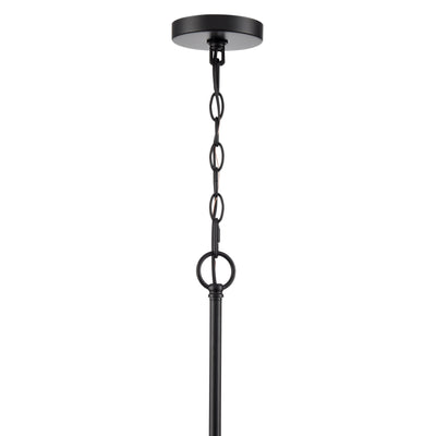 22'' Chastine Matte Black 5 Light Chandelier