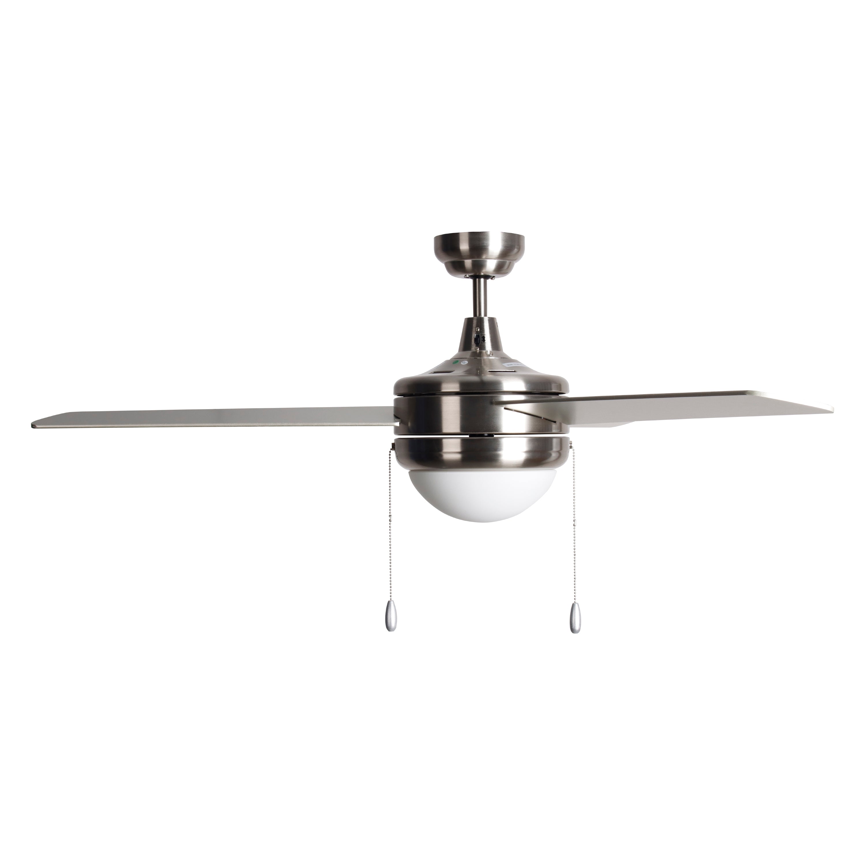 52 Inch Contempo IV AC Brushed Nickel Indoor Ceiling Fan 3-Blade Reversible