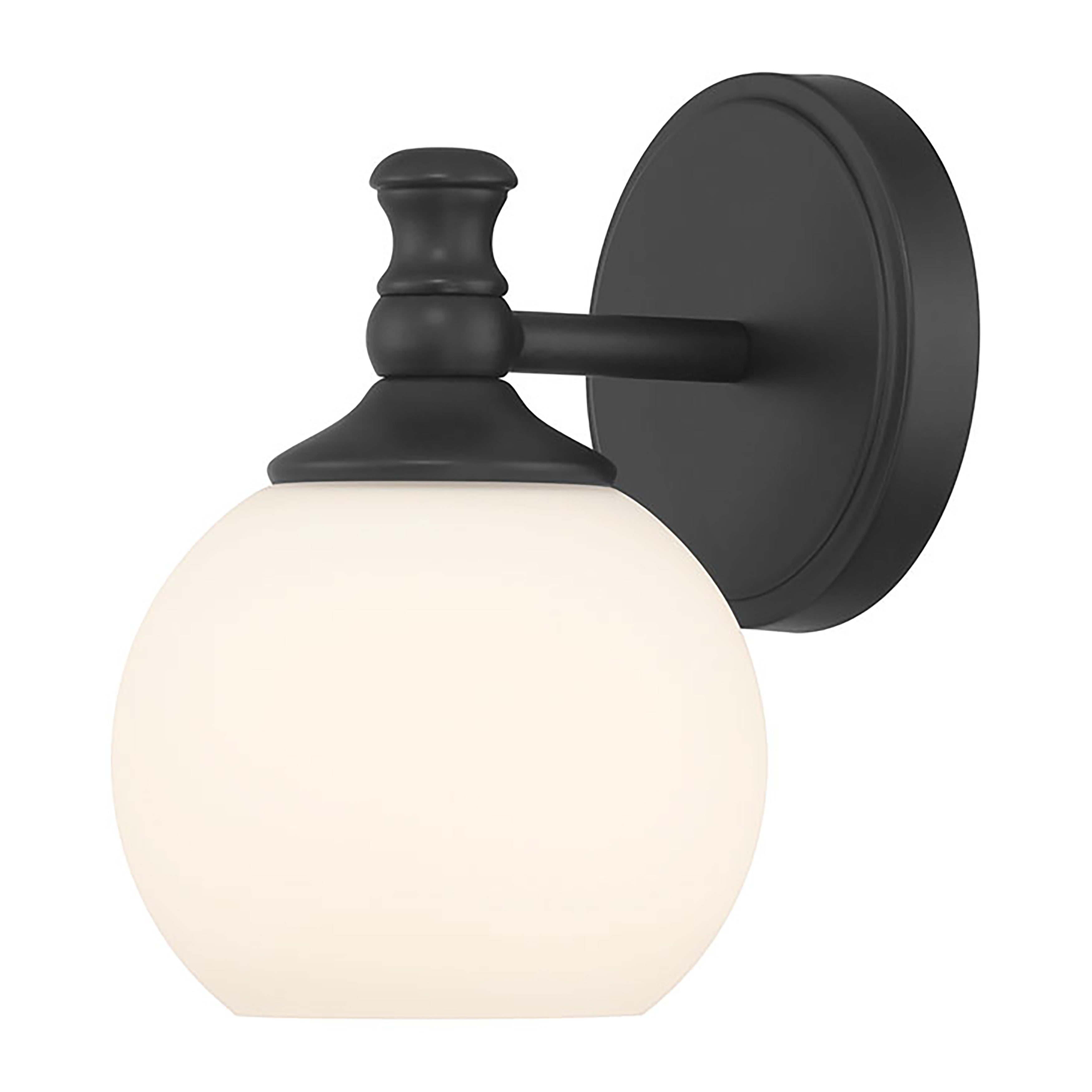6'' Orlisse Matte Black 1 Light Wall Sconce