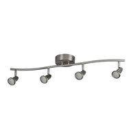 30.75-inch 4-light Brushed Nickel Track Head
