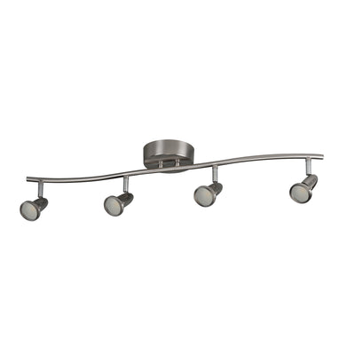 30.75-inch 4-light Brushed Nickel Track Head