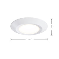 6-inch White Wall Light