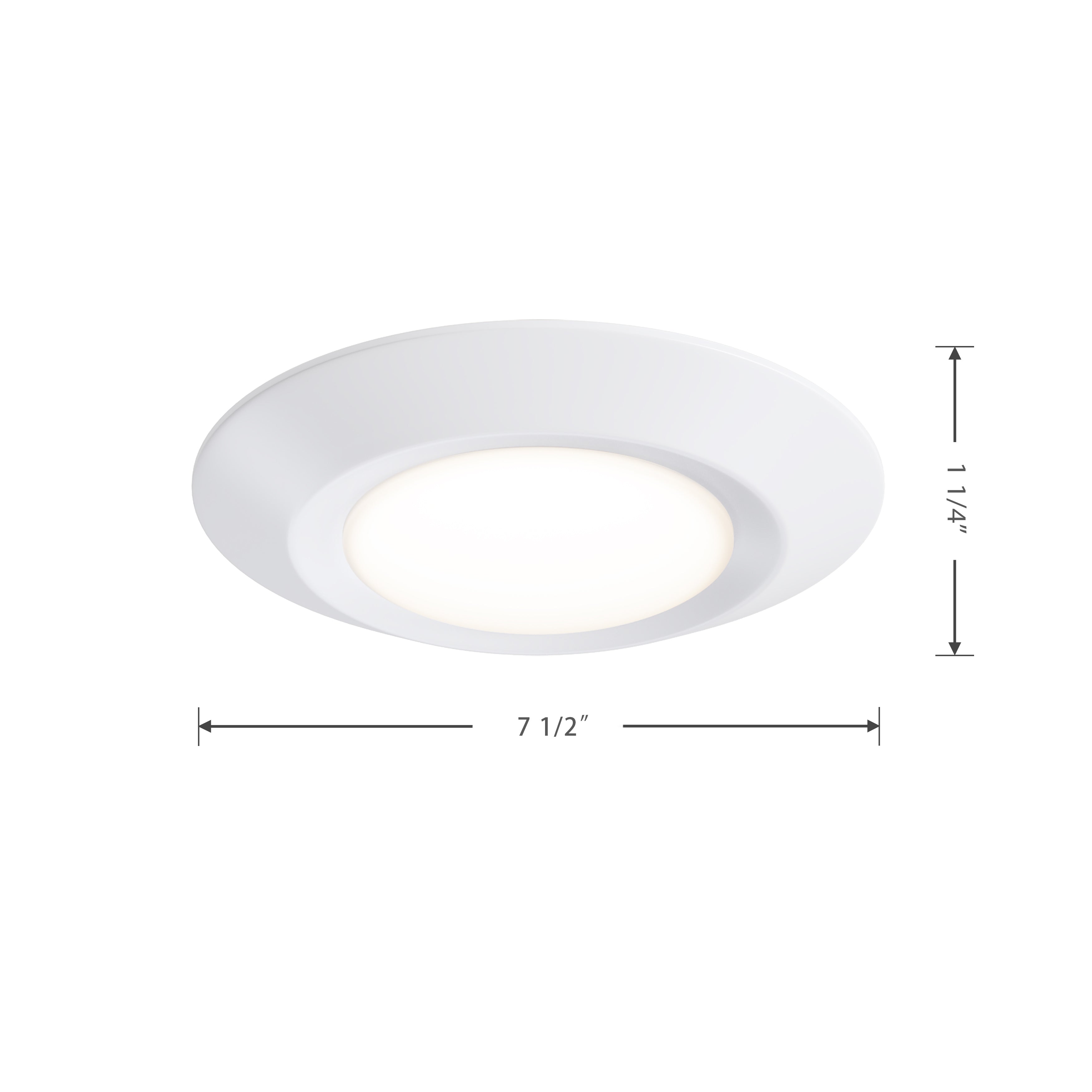 6-inch White Wall Light