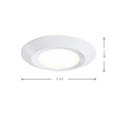 6-inch White Wall Light