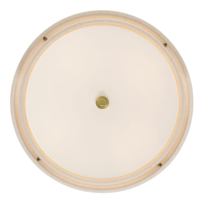 8'' Helbert Vintage Brass 4 Light Flush Mount