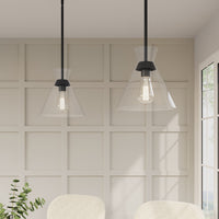 9.75'' Amarella Matte Black 1 Light Pendant