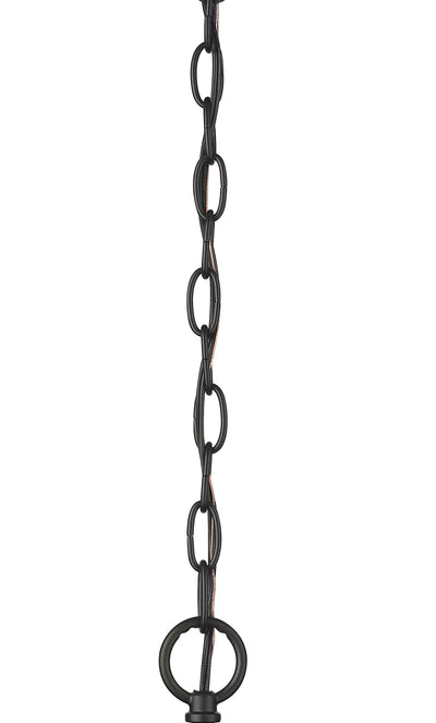 24'' Azara Matte Black 6 Light Chandelier