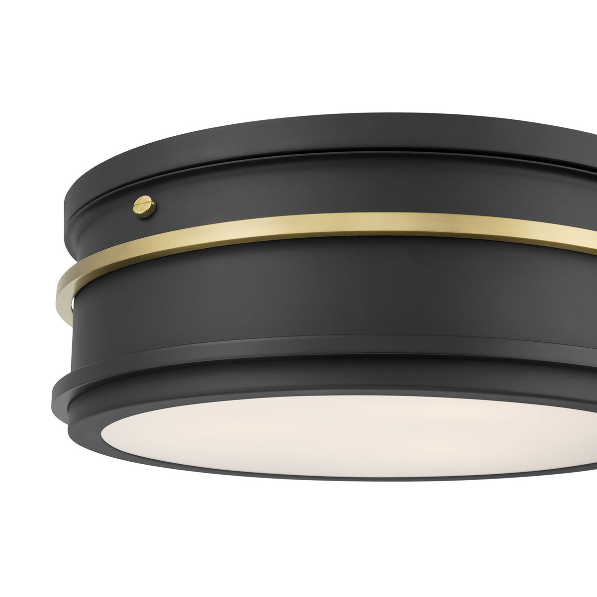 4.5'' Stralara Matte Black 2 Light Flush Mount