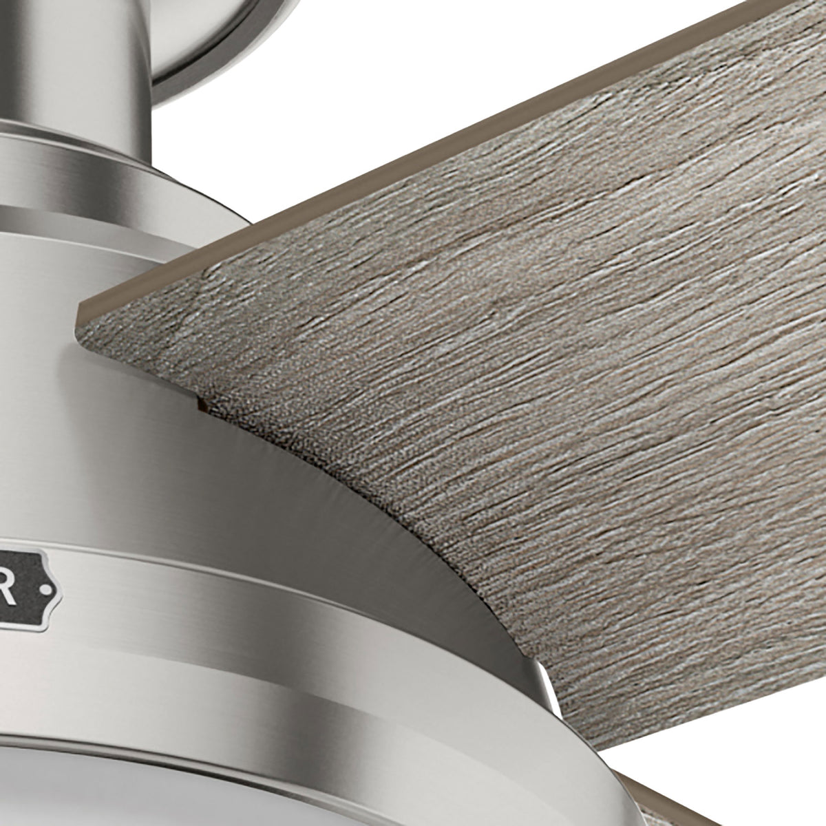 52 inch Dempsey Brushed Nickel Low Profile Ceiling Fan with LED Light Kit
